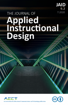 Book cover for The Journal of Applied Instructional Design